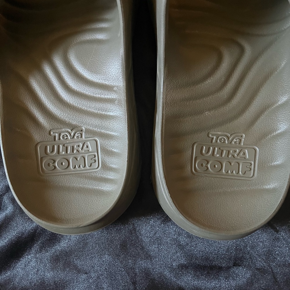 Teva‎ Ultra Comfort Slip-On Cushioned Sandals - Olive Mens Size 8/womens Size 10 - Picture 3 of 9